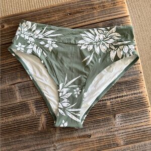 NWT Sunn Lab Swim Bikini Bottoms - Moss Green